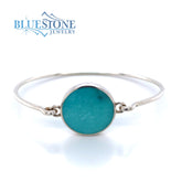 Sterling Silver Turquoise Cuff Bracelet- 6.5 Inches